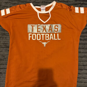 Women's Longhorn Apparel Texas Football Jersey XL Orange White